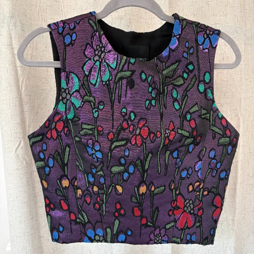 Cynthia Rowley Brocade Cocktail Top
